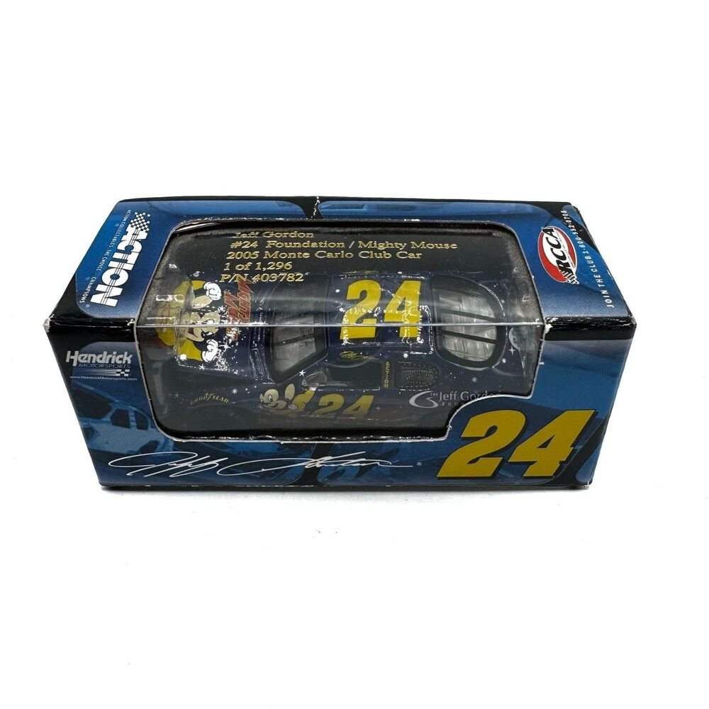 Jeff Gordon No. 24 Foundation / Mighty Mouse 2005 Monte Carlo Club 1:64 Die Cast